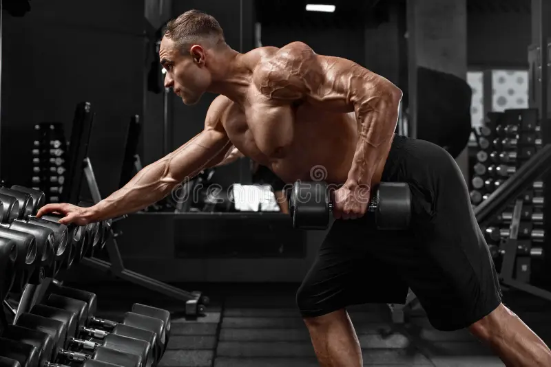 single arm dumbbell row